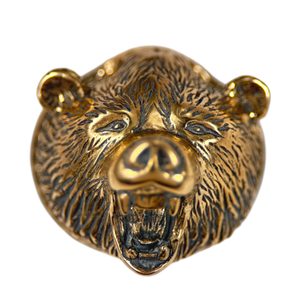 BERSEKER, MEDVĚD S RANĚ STŘEDOVĚKÝMI ORNAMENTY, BRONZ - PŘÍVĚSKY - ŠPERKY