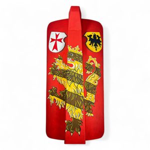 PAVÉZA, RUČNĚ MALOVANÝ DŘEVĚNÝ ŠTÍT IV - DEKORATIVNÍ ŠTÍTY - ZBROJE