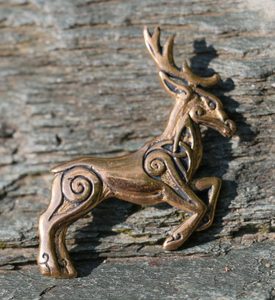 KELTSKÝ JELEN, PŘÍVĚŠEK, BRONZ - PŘÍVĚSKY - ŠPERKY