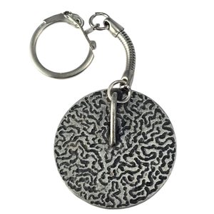 KLÍČENKA VEGVISIR - KOMPAS, ISLANDSKÁ RUNA, ZINEK - KLÍČENKY Z KOVU - ŠPERKY