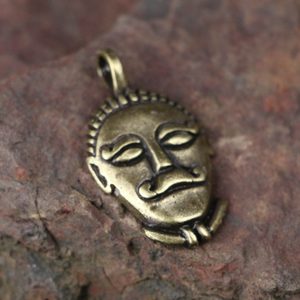 KELTSKÁ HLAVA, MŠECKÉ ŽEHROVICE, PŘÍVĚŠEK, ZINEK, STAROMOSAZ - VŠECHNY AMULETY, VLASTNÍ VÝROBA - ŠPERKY