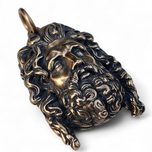 ŘECKÝ BŮH ZEUS, PŘÍVĚŠEK BRONZ - PŘÍVĚSKY - ŠPERKY