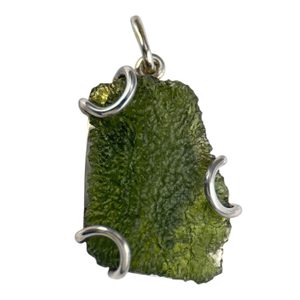 CASTELLUM, PŘÍVĚSEK, VLTAVÍN, STŘÍBRO 925/1000 - ŠPERKY S VLTAVÍNY - STŘÍBRNÉ ŠPERKY