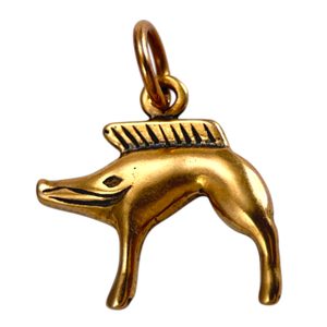 KELTSKÝ KANEC, NEUVY-EN-SULLIAS, PŘÍVĚŠEK BRONZ - PŘÍVĚSKY - ŠPERKY