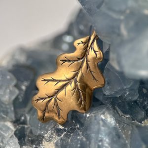DUBOVÝ LIST, PŘÍVĚŠEK, NÁHRDELNÍK, BRONZ - PŘÍVĚSKY - ŠPERKY