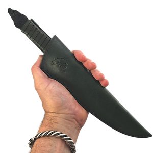KAPR, RYBÁŘSKÝ NŮŽ A KOŽENÁ POCHVA - NOŽE PRO BUSHCRAFT - TÁBOŘENÍ A ŘEMESLA