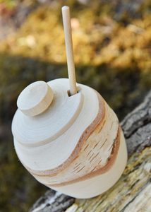 BŘEZOVÁ DÓZA NA SŮL A LŽÍCE - MISKY - STOLOVÁNÍ