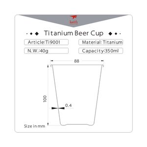 PIVNÍ POHÁR TITANOVÝ 350 ML KEITH - TITANOVÉ VYBAVENÍ{% if kategorie.adresa_nazvy[0] != zbozi.kategorie.nazev %} - BUSHCRAFT{% endif %}