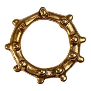 KELTSKÝ AMULET, OZUBENÉ KOLO, LOŠÁNKY, BRONZ - PŘÍVĚSKY - ŠPERKY