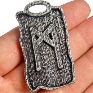 MANNAZ - RUNOVÝ AMULET, ZINEK - RUNY - ŠPERKY