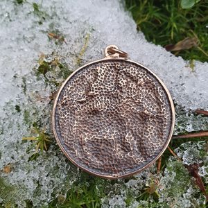 SOKOLNÍK VELKÁ MORAVA TALISMAN BRONZ - PŘÍVĚSKY - ŠPERKY