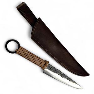 HIBERNIA KELTSKÝ NŮŽ, HNĚDÝ - NOŽE HISTORICKÉ - ZBRANĚ