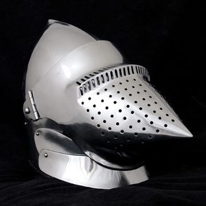 PSÍ ČUMÁK, PŘILBA, BASCINET, 2 MM OCEL - STŘEDOVĚKÉ PŘILBY - ZBROJE