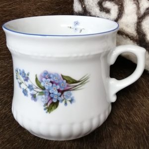 KVÍTÍ, SELSKÝ HRNEK 0,42L, ČESKÝ PORCELÁN - UŽITNÁ KERAMIKA - STOLOVÁNÍ