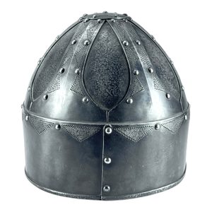 PŘILBA Z DOBY STĚHOVÁNÍ NÁRODŮ, ZDOBENÁ - VIKINSKÉ PŘILBY - ZBROJE