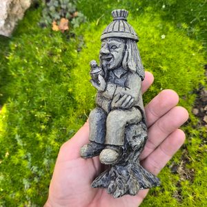 VODNÍK, FIGURKA SLOVANSKÉ VODNÍ BYTOSTI - SLOVANÉ, ČECHY, MORAVA - HOME DECOR