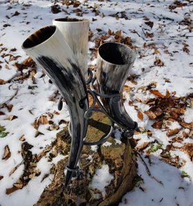 SADA 3 ROHY A STOJÁNEK 0,3 L - ROHY NA PITÍ - STOLOVÁNÍ