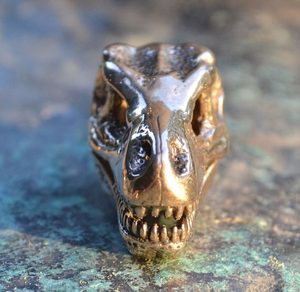 TYRANNOSAURUS REX, T-REX, MASIVNÍ AMULET, PŘÍVĚŠEK, BRONZ - PŘÍVĚSKY - ŠPERKY