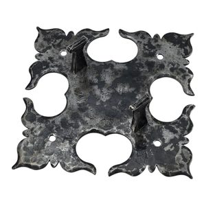 LUXUSNÍ DRŽÁK NA MEČE NA STĚNU, KOVANÝ - PŘÍSLUŠENSTVÍ K MEČŮM - ZBRANĚ