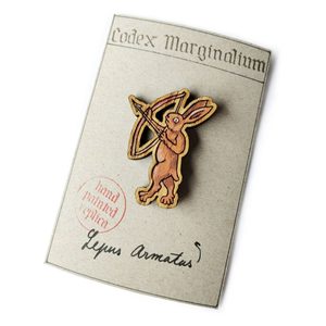 STŘEDOVĚKÝ PIN LEPUS ARMATUS - STŘEDOVĚKÉ POUTNICKÉ ODZNAKY - ŠPERKY