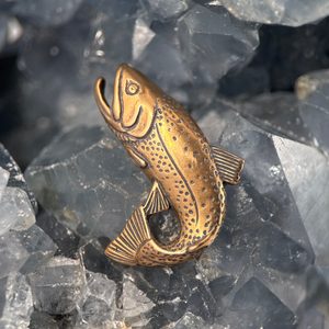PSTRUH, RYBA AMULET BRONZ - PŘÍVĚSKY - ŠPERKY
