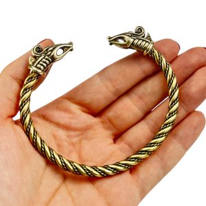 DREKI, VIKINGSKÝ DRAK, NÁRAMEK, MOSAZ - NÁRAMKY - ŠPERKY