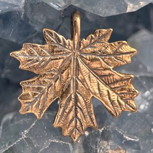 JAVOROVÝ LIST, PŘÍVĚŠEK BRONZ - PŘÍVĚSKY - ŠPERKY
