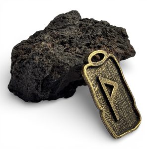 WUNJO - RUNOVÝ AMULET, ZINEK STAROMOSAZ - RUNY - ŠPERKY