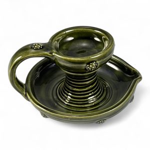 HISTORICKÝ SVÍCEN, KERAMICKÝ, ZELENÝ - SVÍCNY - HOME DECOR