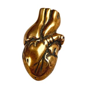 LIDSKÉ SRDCE, BRONZOVÝ AMULET - PŘÍVĚSKY - ŠPERKY
