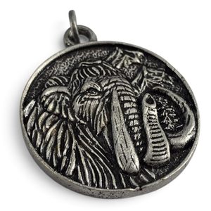 PŘÍVĚŠEK MAMUT, ZINEK - STŘEDOVĚKÉ AMULETY - ŠPERKY
