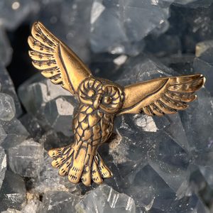 SOVA V LETU, BRONZ, PŘÍVĚŠEK - PŘÍVĚSKY - ŠPERKY