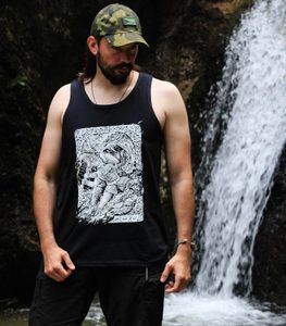 RAGNARÖK, SEVERSKÉ TÍLKO - ČERNOBÍLÉ - TÍLKA A TRIČKA BEZ RUKÁVŮ - MÓDA