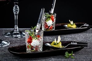 KÁVOVÉ LŽIČKY PREMIUM 6KS ČERNÁ RUKOJEŤ LAGUIOLE - KUCHYŇSKÉ NOŽE - ZBRANĚ