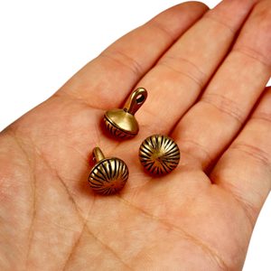 VIKINSKÝ KNOFLÍK, BIRKA, ŠVÉDSKO BRONZ - BROŽE A KNOFLÍKY - ŠPERKY