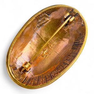 ŽELVÍ BROŽ, VIKINGOVÉ, BRONZ - BROŽE A KNOFLÍKY - ŠPERKY