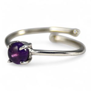 YENNEFER, PRSTEN, AMETYST STŘÍBRO 925/1000 - PRSTENY - STŘÍBRNÉ ŠPERKY