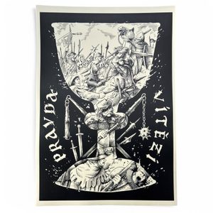 HUSITSKÝ KALICH, RUČNÍ PAPÍR, A3 - OBRAZY - HOME DECOR