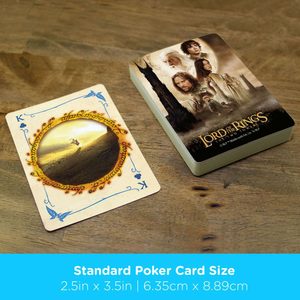 LORD OF THE RINGS - DVĚ VĚŽE, POKEROVÉ KARTY - LORD OF THE RINGS - PÁN PRSTENŮ - HOME DECOR