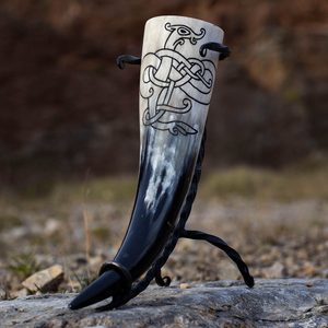 DRAČÍ UZEL RYTÝ ROH NA PITÍ, 0,3 L - ROHY NA PITÍ - STOLOVÁNÍ