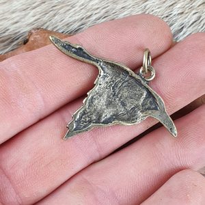 CORVUS - KELTSKÁ VRÁNA, AMULET, STAROMOSAZ - KELTSKÉ AMULETY - ŠPERKY