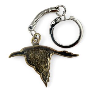 CORVUS KLÍČENKA - KELTSKÁ VRÁNA, AMULET, STAROMOSAZ - KLÍČENKY Z KOVU - ŠPERKY