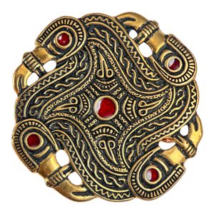 MEROVEJSKÁ PTAČÍ BROŽ PTAČÍ, BRONZ - BROŽE A KNOFLÍKY - ŠPERKY