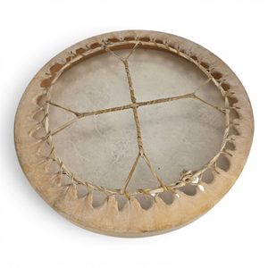 ŠAMANSKÝ RÁMOVÝ BUBEN, INDIÁNSKÝ Ø 50 CM - BUBNY - TÁBOŘENÍ A ŘEMESLA