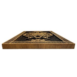 VLK FENRIR - VIKING, DŘEVĚNÝ NÁSTĚNNÝ OBRAZ 21X30CM - DŘEVĚNÉ OBRAZY - HOME DECOR