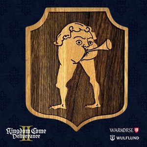 HOSPODA DÍRA, DŘEVĚNÝ ŠTÍT NA STĚNU, KINGDOM COME: DELIVERANCE 2, MALÁ - KINGDOM COME: DELIVERANCE II