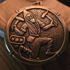 STŘEDOVĚKÝ HAVÍŘ - KUTNÁ HORA, PŘÍVĚSEK, STAROMOSAZ - STŘEDOVĚKÉ AMULETY - ŠPERKY