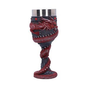 ČÍNSKÝ ČERVENÝ DRAK, POHÁR, 20 CM - POHÁRY A HRNKY - HOME DECOR