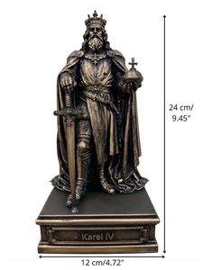 SOŠKA KAREL IV. 24CM - FIGURKY - HOME DECOR