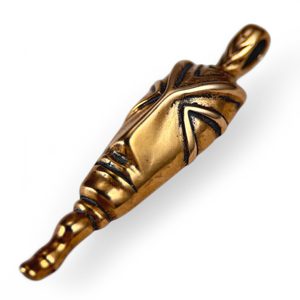 KELTSKÁ HLAVA, REPRODUKCE DLE SPONY, MIKULOVICE, BRONZOVÝ AMULET - PŘÍVĚSKY - ŠPERKY